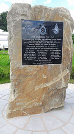  - RAF Shobdon was No.5 Glider Training School. The plaque contains the names of 19 people who died at RAF Shobdon between 1942 - 1945.The memorial was built by the Herefordshire Aero Club members and unveiled on the 11th September 2016. - by Derek Flewin