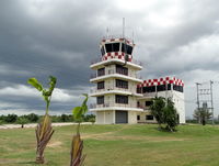  @ Kanchanaburi Airport - Actually in photo is the Tower of Surasri Army Camp Airport in Kanchanaburi. There is another small civilian airfield approx. 8 miles away. Do not know if VTBG belongs to the civilian or the Army airport ??? - by Jean M Braun