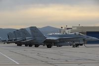  - Parked on south GA ramp. VMFAT-101 Sharpshooters, NAS Miramar, CA. - by Gerald Howard