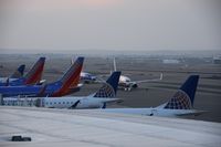  - Start of the morning flights on the south side of Concourse B. - by Gerald Howard