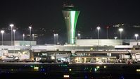  - Christmas colors for SFO. - by Clayton Eddy