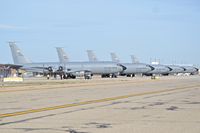  - Five KC-135R tankers parked on the Idaho ANG ramp. from the 22nd ARW, 931st ARG, McDonnell AFB, Kansas.
 - by Gerald Howard