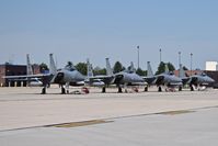  - The other 4 of 8 F-15C fighters from the 122nd Fighter Sq. Bayou Militia, 159th FW, NAS JRB New Orleans, Louisiana ANG training with the Idaho ANG. - by Gerald Howard