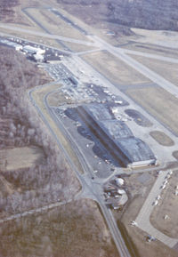 - Westchester County (NY) airport in the pattern, taken in 1970. - by Mike Boland