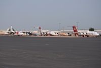  - Three fire tankers parked on the NIFC ramp for the current fires in Idaho. - by Gerald Howard
