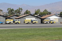  - Santa Paula Fire Department Fire Trucks, in-service training going on at the airport - by Doug Robertson