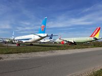  - Planes stowed away in a corner for future delivery to their customers. - by FerryPNL
