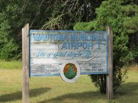  - entrance sign to carp park and club house - by magnaman