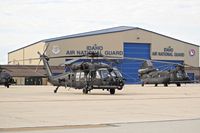  - A CH-60 & MC-47G from the U.S. Army 160th Special Operations Aviation Regiment (SOAR)
“Night Stalkers” 4th BN, Joint Base Lewis-McChord, WA, parked on the Idaho ANG ramp.
 - by Gerald Howard