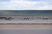  - Three A-10Cs on the east de arm pad for pre flight checks.  190th Fighter Sq., 124th Fighter Wing, Idaho ANG. - by Gerald Howard