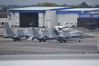 @ Boise Air Terminal/gowen Fld Airport - Three EA-18Gs from VAQ-133 parked on the north GA ramp. - by Gerald Howard
