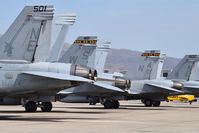  - Visit to BOI for fuel. Two EA-18Gs from VAQ-136 and two F/A-18Cs from VMAF-323. - by Gerald Howard