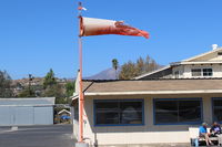  - Newest windsock a bit tattered from both santanas and on-shore strong winds - by Doug Robertson