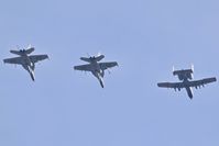  - Flight of A-10Cs from 190th Fighter Sq., Idaho ANG & FA-18F from VFA-2, NAS Lemoore, CA. - by Gerald Howard
