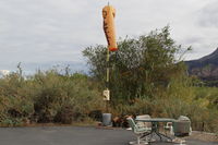  - Windsock showing mild Santana wind today favoring Rwy 04 - by Doug Robertson