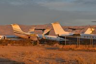  - Just a few miles from MHV is California City. A small boneyard specialized in Gulfstream aircraft. - by FerryPNL