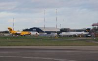  - General view of KLM Engineering ramp at Norwich with Alliance fleet undergoing work over here
Fokker 100 VH-UQG joined by Fokker 70 VH-NUV - by AirbusA320