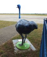  - Mr. EDAY ostrich skulpture (hoping for a new coat of paint) at Strausberg airfield - by Ingo Warnecke