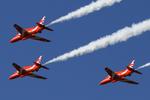  - Red Arrows at RAF Waddington - by Chris Hall