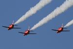  - Red Arrows at RAF Waddington - by Chris Hall
