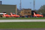  - Red Arrows at RAF Waddington - by Chris Hall
